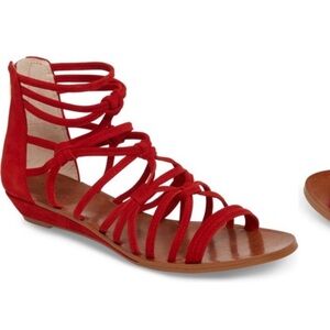 Vince Camuto Red Gladiator Sandals